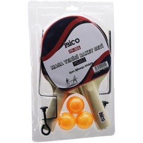 Resim Masa Tenisi Raket Seti Fileli Set - 2 Raket 3 Top 1 File Ve 2 File Demir Tutucu Komple Set 