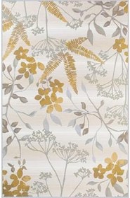 Resim Rovigo Dijital Baskı Yıkanabilir Kaymaz Taban Salon Halısı RVG1216, Sarı, 100 x 150 