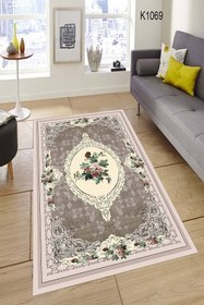 Resim Çiçekli Yatak Odası Halısı Dekhera K4069 - 180X280 / Deri Taban 