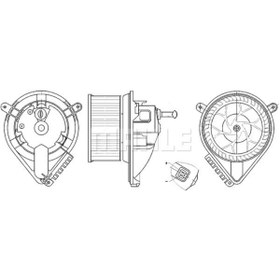 Resim KNECHT Ab271000s Kalorifer Motoru (çap 146mm) Sprinter Crafter 95-06 2.5 Tdı M 111.979 (eno:8ew35130 