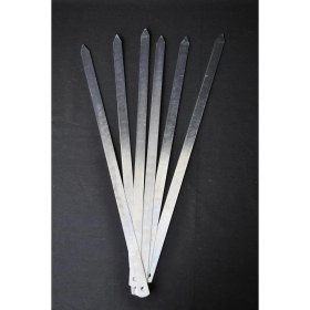 Resim Hepta Collection Rotanev 12 Adet Profesyonel Metal Kıyma Şiş (Adana-Urfa-Antep Kebap Şişi) 