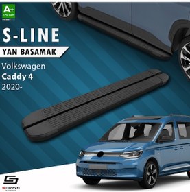 Resim S-Dizayn VW Caddy 4 S-Line Siyah Yan Basamak 193 Cm 2020 Üzeri 