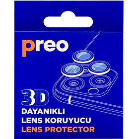 Resim Dayanıklı Lens Koruma iPhone 12 Pro Üçlü 3d Lens Preo