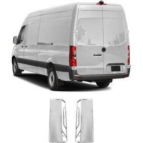Resim Mercedes Sprinter W907 Uyumlu 2018 Ve Üzeri Stop Çerçevesi 2 Parça Abs Krom Kaplama 