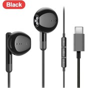 Resim Siyah Type-c Samsung Kulaklıklar İçin Hifi Gürültü Azaltma Mikrofonlu Kulak İçi Müzik Tipi C 3.5mm Kablolu Kulaklıklar Galaxy S24 S23 S22 S21 Ultra 