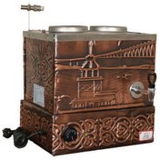 Resim Anka Eko Elektrikli Çay Kazanı 1 Demlikli 14 Litre Bakır 