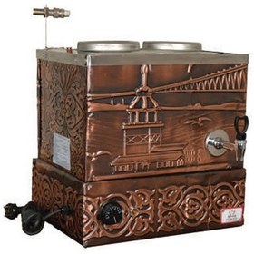 Resim Anka Eko Elektrikli Çay Kazanı 1 Demlikli 14 Litre Bakır 