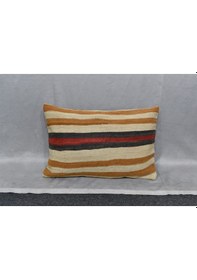 Resim Zehra Abla Halı Yeni El Dokuma Dekoratif Kilim Kırlent Yastık Kılıfı 6683 Çok Renkli 