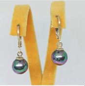 Resim Firuze Gümüş Daire Gri Asmalı İnci Gümüş Küpe F1600543 