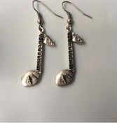 Resim Nota Gitar Küpe Çok Renkli 