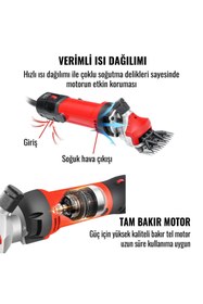 Resim PROHUMMER PH-EA018 Koyun Keçi Kırkma Makinesi (Kırmızı) 