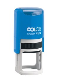 Resim Colop R24 Yuvarlak Mavi Kasa Siyah Keçe - 24 MM 