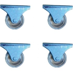 Resim ForWhat Büro Ev Ofis Sandalyesi Için 4ADET 32MM Şeffaf Furç Sabit Teker Seti 