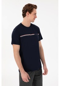 Resim U.S. Polo Assn. Erkek Bisiklet Yaka Lacivert Pijama Takımı 50309174-VR033 
