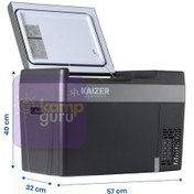Resim Kaizer Germany 29 Litre 12/24 Volt Buzdolabı 