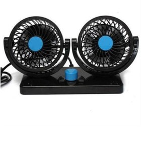 Resim Drs Tuning 12v Çift Pervaneli, Çift Kademeli Oto Vantilatör-araç Fanı Çakmaklık Girişli 