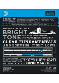 Resim D'addario Exl170 Long Scale Bas Gitar Teli 045-100 