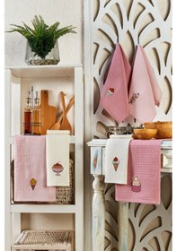 Resim Formeya 6'lı Mutfak Kurulama Bezi Waffle Desen 40x60 Cm 6 Adet Pudra 