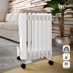 Resim Normadia 1500W Termostatlı Beyaz Yağlı Radyatör, 7 Dilim, Konfor ve Verimlilik 