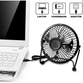 Resim MASLİNG Masaüstü Fan Metal Vantilatör Usb Ile Çalışan Soğutucu MAS-20 