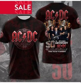 Resim Snapbuy Ac/dc 3d Baskılı Rock Grubu Tişört - Çabuk Kuruyan Erkek Spor Tişörthaki Haki 