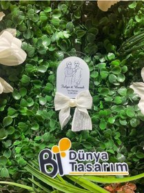 Resim Uv Baskı Pleksi Magnet Söz, Nişan, Nikah, Düğün, Kına, Doğum Günü 15 Adet Altın Eskitme 