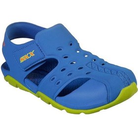 Resim Skechers Side Wave Erkek Çocuk Mavi Sandalet 