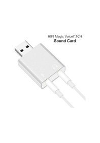 Resim Usb 7.1 Ses Kartı Sound Card Usb Mikrofon Kulaklık Çevirici 