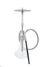 Resim nargilestore Elite Nargile Takımı - Full Set - 1Kg Nargile Kömürü+Spider Toprak Lüle+Yanmaz Közlük - Gri 