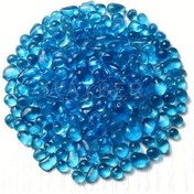 Resim Willowhaven 50g Mavi Cam Çakıl Akvaryum Kumu Balık Tankı Dekorasyon 