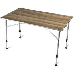 Resim Dometic Zero Açık Meşe 120x70cm Büyük Kamp Masası Siyah 