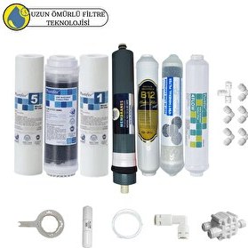 Resim Pemax Water Solutions Purefer Açık Kasa Çift Sedimentli Sertifikalı 7'li Platinium Mebran Şeffaf 4'lü Mineral-B12 Alkali 