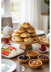 Resim Bambum Fiesta - Ayaklı Dönen Servis Tabağı 33cm 