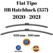 Resim Fiat Tipo Hb Hatchback 357 2020 2021 Uyumlu Ön Cam Silecek Süpürgesi Takımı 650/400mm Silbak Sb2616c 
