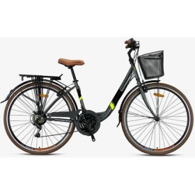 Resim Kron Tetra 3.0 - 28" City Bike - 15' - 21 Vites - V.b. - Mat Füme-Siyah/neon Sarı 