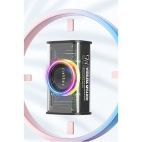 Resim Earldom RGB Led Işıklı Bluetooth 5.1 Kablosuz Hoparlör 