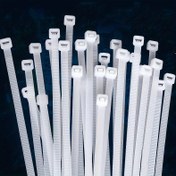 Resim 100 Adet Ağır Hizmet Beyaz Naylon Kablo Bağları - 22.68KG Çekme Dayanıklılığı, Kendinden Kilitlemeli 15.24/20.32/30.48 cm İç/Dış Mekan Kullanımı için Organizatörler - Kablolar, Tel ve Aksesuarlar için Dayanıklı Plastik Bağlantı Elemanları, Güvenli Sabitleme | Pratik Tasarım | Güvenilir Yapı 
