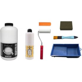 Resim Cadence Boya Cadence 2 Litre Beyaz Boya 500Ml Yarımat Vernik Set 