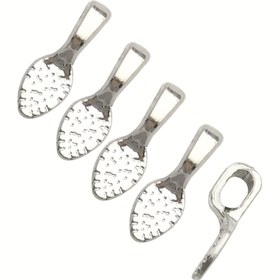 Resim 50/100 adet 15x5mm Parlak Gümüş Renkli Kaplama Bail Bağlantı Elemanları El Yapımı Kolye Uçları DIY Kolye Bilezik Takı Yapımı İçin 