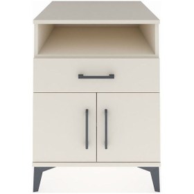 Resim Kronos Komodin 2 Raflı Tek Çekmeceli 2 Kapaklı 60x59x80 Aytaşı-aytaşı Aytası 