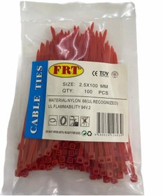 Resim Skygo FRT Kırmızı 2,5x100 Kablo Bağı 