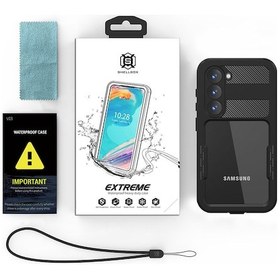 Resim Galaxy S23 Uyumlu 1-1 Su Geçirmez Uyumlu-siyah Siyah 