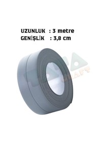 Resim TATA CRAFT GRİ PVC SIZDIRMAZLIK BANTI BANYO KÜVET KAVABO KLOZET KENARI 3MTX3,8CM 
