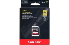 Resim Sandisk Extreme Pro 64GB 200/90MB/S Sdxc V30 Uhs-I U3 4K Sd Hafıza Kartı SDSDXXU-064G-GN4IN - 619659188719 