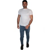 Resim Barrels and Oil - Erkek Basic Sport T-Shirt Tony- Beyaz 