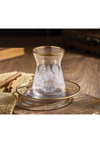 Resim Canba Praga Altın 12 Parça Çay Seti Altın 