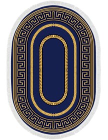 Resim Alanur Home Eko Trend Djt Yıkanabilir Kaymaz Taban Oval 3 Lü Yatak Odası Takımı 651m Modern Gold 