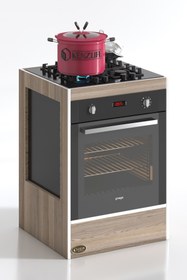 Resim Kenzlife Ankastre Modülü Kabini Mangan3 Crd Fırın Ocak Dolabı 