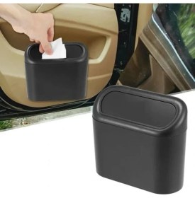 Resim MCM Group Araba Çöp Kutusu Kapaklı Organizer Siyah 