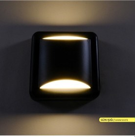 Resim ACK 4W LED Duvar Apliği 3000K Günışığı Dekoratif Duvar AH07-05101 Siyah 